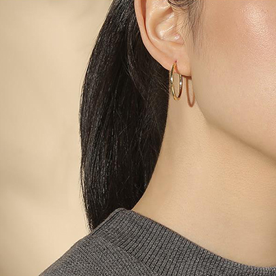 real silver hoop earrings