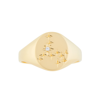 gold band ring with diamonds