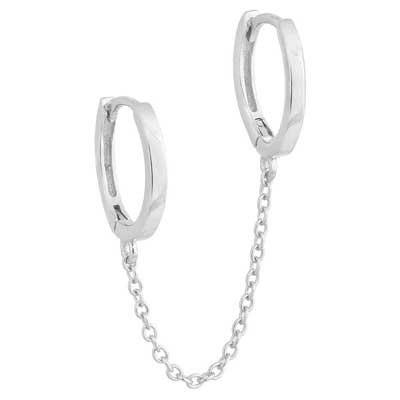 Joacii jewelry sterling silver huggie earrings