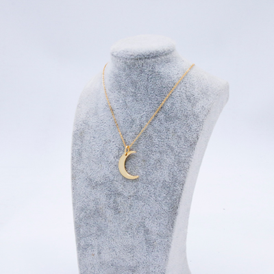 moon pendant necklace sterling silver