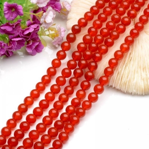 Venta al por mayor Red Agate Loose Gemstone Beads