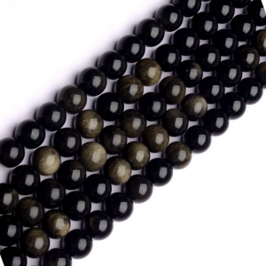 piedra redonda negra para la fabricación de joyas