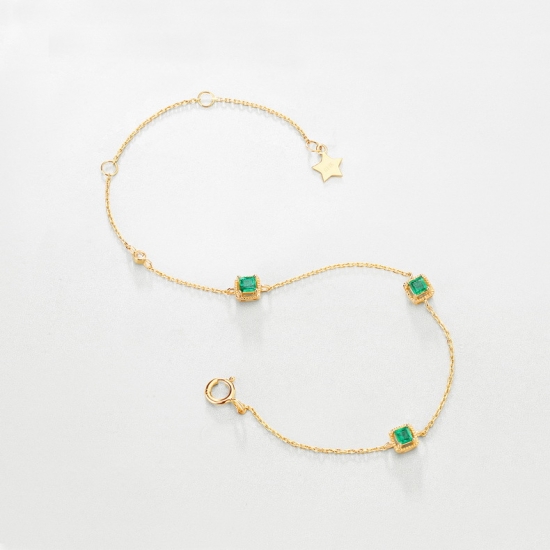 Women Jewelry Emerald Necklace