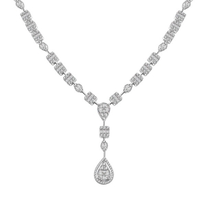 diseño de lujo collar de diamantes de las mujeres