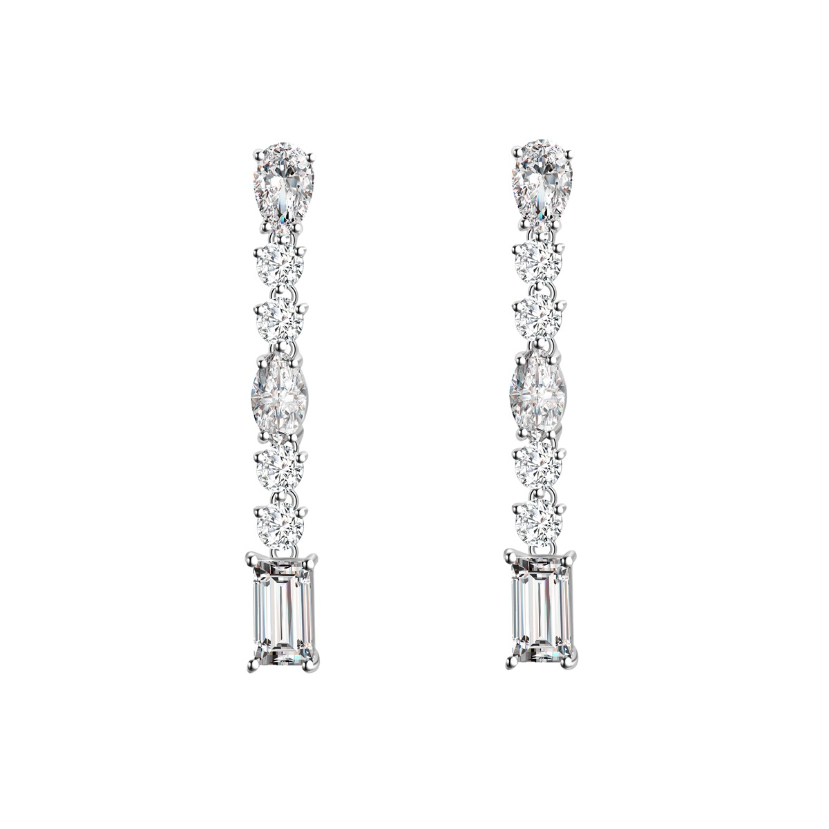 Luxury Fine Jewelry Diamond Drop Earrings
