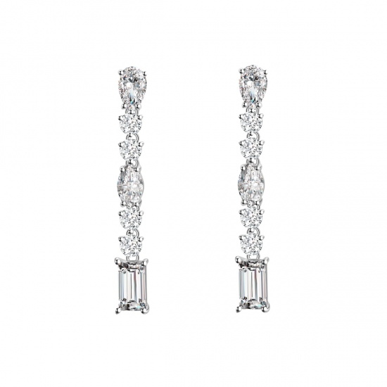 Luxury Fine Jewelry Diamond Drop Earrings