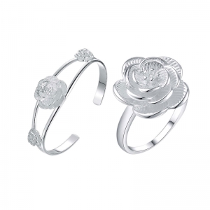 Rose Style Wedding Jewelry Conjuntos