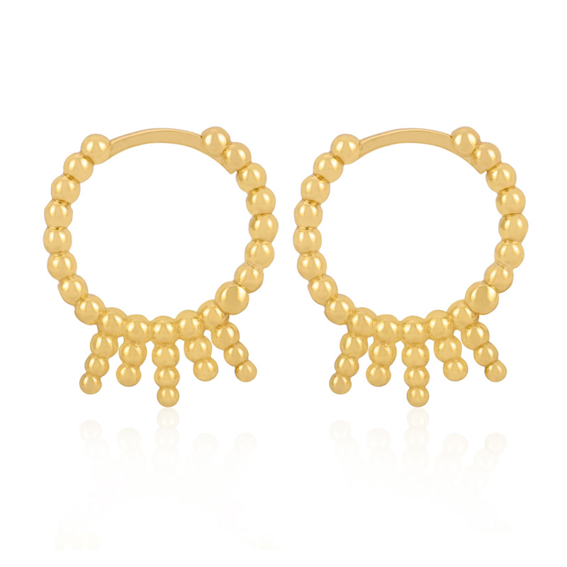 Gold Bead Earrings