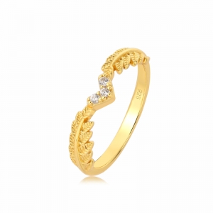 anillos de promesa chapados en oro
