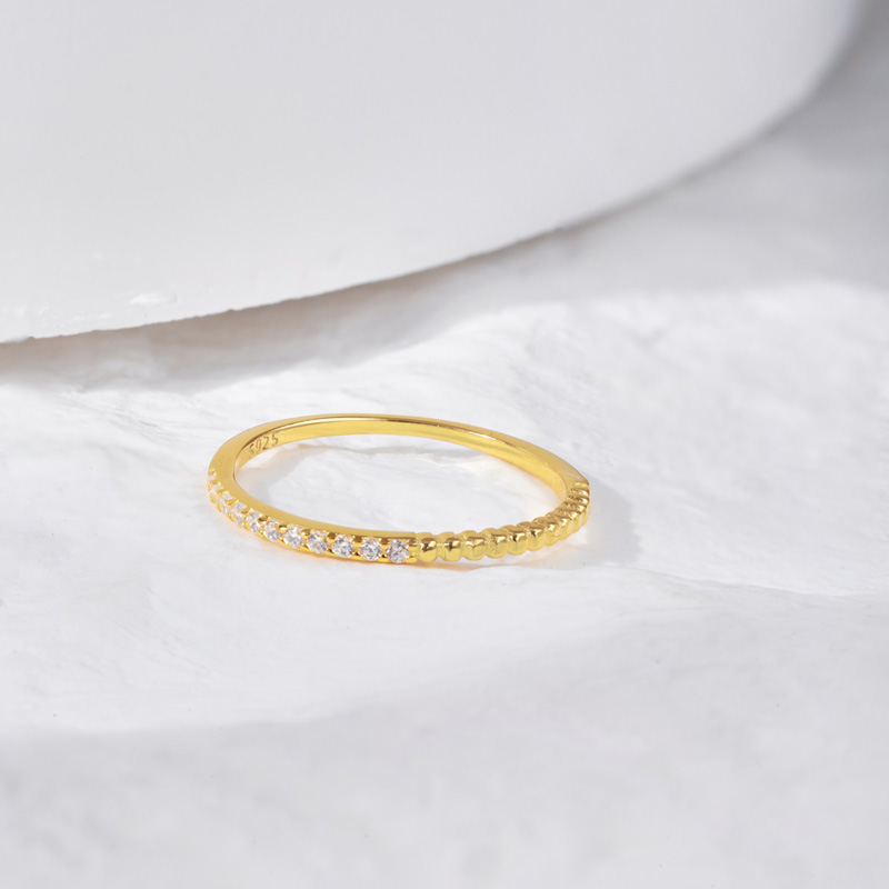 stackable pave ring