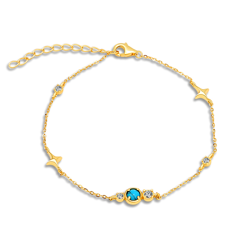 dainty turquoise bracelet
