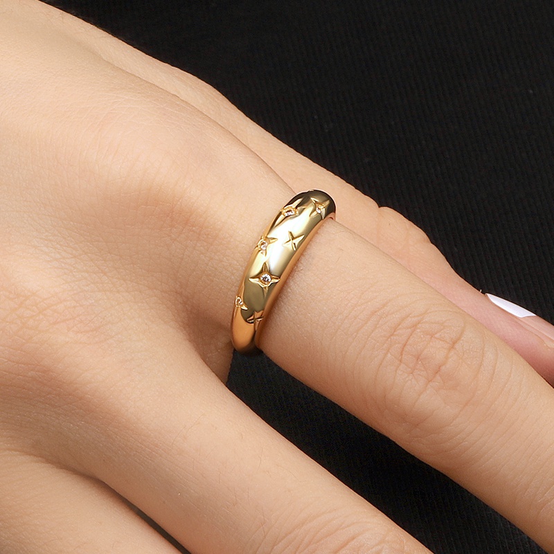 gold plated dome ring