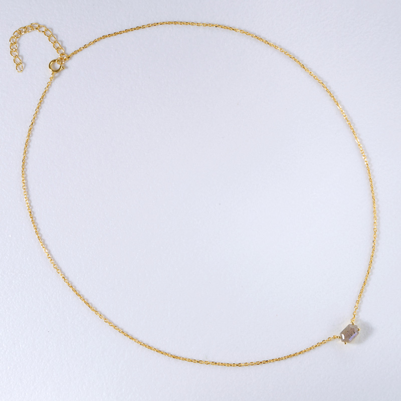 labradorite necklace silver